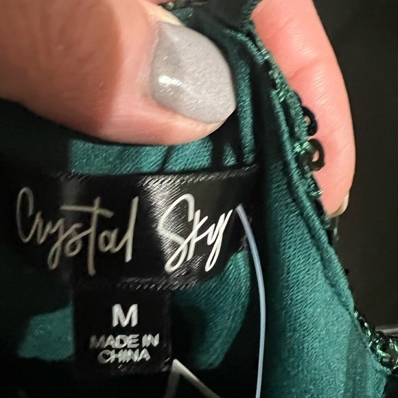 NWT- Crystal Sky Mini Sequin Dress - Picture 5 of 9